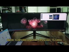49 اینچ 5K 75Hz LCD LED منحنی مانیتور کامپیوتر کامپیوتر مانیتورهای بازی