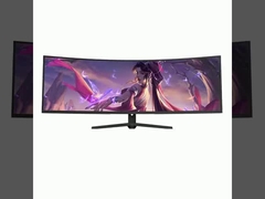 صفحه نمایش کامپیوتری گیمینگ مانیتورهای صفحه منحنی 34 اینچ Ips مانیتور LCD 180hz