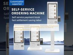 مانیتور لمسی POS ویندوزی AIO با پایه زمینی 21.5 اینچی، دارای چاپگر حرارتی داخلی و بارکدخوان برای مشاغل خرده فروشی و مهمان نوازی