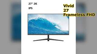 مانیتور LED 27 اینچی بدون فریم FHD IPS Vivid