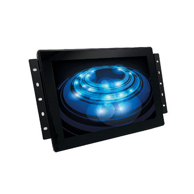 10.1 اینچ مانیتور LED سفارشی صفحه لمسی ظرفیت 1280x800 رزولوشن 300NITS روشنایی سیاه