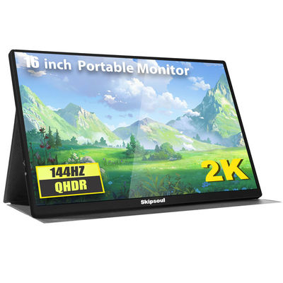 مانیتور جدید 16 اینچی قابل حمل برای لپ تاپ 2K 130Hz صفحه نمایش کامپیوتر صفحه نمایش نازک بازی قابل حمل