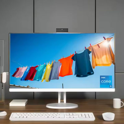 کامپیوتر تمام در یک OEM، صفحه نمایش FHD 23.8 اینچی، Intel Core I3/I5/I7، 16GB RAM، 1TB SSD، وب کم، وای فای، Window10، خانه / کسب و کار، سفید