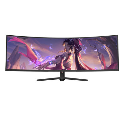 مانیتور منحنی 49 اینچ 1MS 4K 144HZ 21:9 VA FHD LED مانیتور بازی کامپیوتر رومیزی