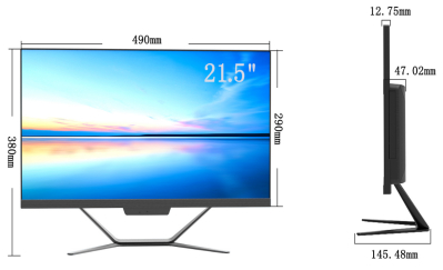 مانیتور لمسی صنعتی 21.5 اینچی 1920x1080 250cd/m2 پاسخ 4ms